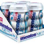 Mentos Gum Sugar Free, Pure White Sweet Mint, 50 Piece (Pack Of 4)