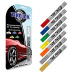 Tire Ink Paint Pen For Car Tires Permanent and Waterproof 8 Colors available: White Red Blue Green Yellow Orange Silver Gold, (COLOR: WHITE)