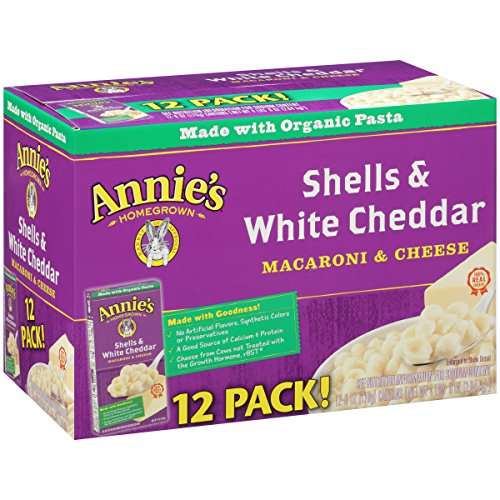 Annie’s Macaroni and Cheese, Shells & White Cheddar Mac and Cheese, 6