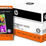 HP Paper, Bright White Inkjet Poly Wrap, 24lb, 8 x 11, Letter, 97 Bright, 2500 Sheets / 5 Ream Case (203000C) Made In The USA