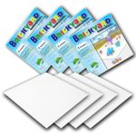 White Baseplates, 10 x 10 Inches Large Thick Base Plates for Building Bricks by Brickyard Building Blocks, Perfect for Activity Table or Displaying Compatible Construction Toys (4-Pack, White)