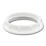 LHR9001 White die cast ring for threaded medium base socket