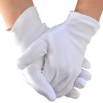 Meta-U Wholesale White Soft 100% Cotton Work/Lining Glove (5 pairs)