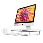 Satechi F3 Smart Monitor Stand with Four USB 3.0 Ports and Headphone / Microphone Extension Ports (White)