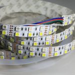 Alarmpore (TM) 16.4FT Double Row 5050 RGBW RGB White LED Strip 5M 600Leds SMD Flexible Light 120Leds/M 12V DC Non-waterproof