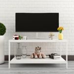 Lifewit Deluxe Rectangular Coffee Table, Cocktail Table, TV Media Stand, White