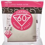 Hario V60 Misarashi Coffee Paper Filter (Size 02, 100 Count, White)