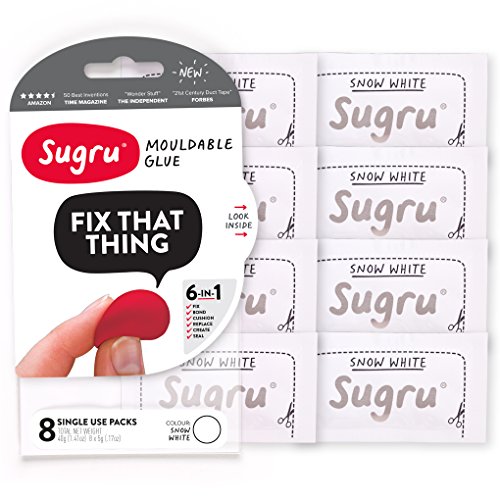 Sugru Moldable Glue White (Pack of 8)