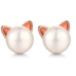 Fashion Sterling Silver Pearl stud earrings