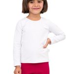 Pulla Bulla Toddler Girls’ Long Sleeve Shirt Classic Tee Size 4T White