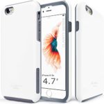 iPhone 6s Case, TEAM LUXURY [Clarity Series] Ultra Defender TPU + PC Shock Absorbent Slim-fit Premium Protective Case – for Apple iPhone 6 / iPhone 6S (Cotton white/ Gray)