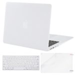 Mosiso Plastic Hard Case with Keyboard Cover with Screen Protector for MacBook Air 11 Inch (Models: A1370 and A1465), White