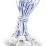 RK Safety RKBB-25P-11WHT Ball Bungee Cords, 25 pcs (White, 11 Inch)
