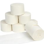 Coceca 8pcs 82ft White Crepe Paper Streamers, for Various Birthday Party Wedding Festival Party Decorations