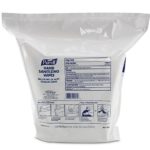 PURELL 911802 Hand Sanitizing Wipes, 6″ x 8″, White, 1200/Refill Pouch (Case of 2 Refills)