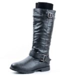 West Blvd Womens Osaka Knee High Motorcycle Riding Boots