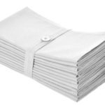 Cotton Craft Napkins, 12 Pack Oversized Dinner Napkins 20×20 White, 100% Cotton, Tailored with Mitered corners and a generous hem, Napkins are 38% larger than standard size napkins