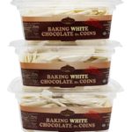 King David Kosher Easy Melt White Baking Chocolate Flavored Coins 12.34-ounce Jars (Pack of 3)