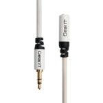 50ft 3.5mm Extension Cable, GearIT Pro Series Preminun Gold Plated 50 Feet 3.5mm Auxiliary Audio Stereo Extension Male to Female Cable, White