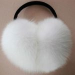 AKOAK Imitation Rabbit Fur Earmuffs Fashion Warm Woman Warm Ear Cover,White