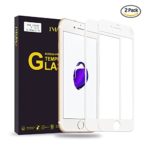 iPhone 7 Plus Screen Protector, IMABAO Full Coverage Tempered Glass [9H Hardness] [HD Clear] [Bubble Free][3D Touch Compatible] – White