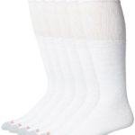 Hanes Men’s 6 Pack Over-the-Calf Tube Socks, White, 10-13 (Shoe Size 6-12)