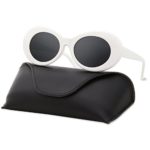 SojoS Clout Goggles Oval Mod Retro Vintage Kurt Cobain Inspired Sunglasses Round Lens SJ2039