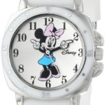 Disney Kids’ MN1106 Minnie Mouse Watch with White Rubber Band