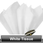 100 Pack x Mighty Gadget (R) Solid White Colored Tissue Paper Sheets 15″ x 20″