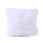 Pillowcase Zippered Closure, Keepfit Winter Autumn Cozy Throw Pillow Cushion Cover Home Decoration 16″x16″ (White)