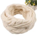 Loritta Womens Winter Warm Ribbed Thick Knit Infinity Scarf Circle Loop Cowl Scarf