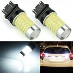 JDM ASTAR 1200 Lumens Extremely Bright 144-EX Chipsets 3056 3156 3057 3157 LED Bulbs with Projector for Backup Reverse Lights, Xenon White