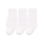 Touched by Nature Baby Organic 6 Pack Cotton Socks, White, 12-24 Months