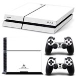 FriendlyTomato PS4 Console and DualShock 4 Controller Skin Set – White Color – PlayStation 4 Vinyl Colour