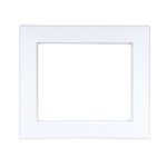 Oatey 38941 WMOB Center and Offset 1 Plastic Faceplate Quadtro, White