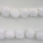 Giant White Pompom Super Jumbo Ball Fringe Ruffle Lace Costume Sewing Embellishments Trimming