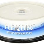 PlexDisc Water Resistant Glossy White Inkjet Printable BD-R 6x 25GB Blu-ray, 25 Disc Spindle