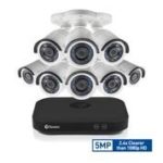 Swann SWDVK-849808 Super HD 5MP Security System, 8 Channel 2TB DVR with 8 x PIR Surveillance Kit, White