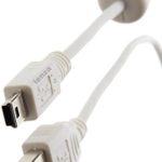Canon Camera USB Cable / Data Interface Cable for Canon PowerShot / EOS / DSLR Cameras and Camcorders by ienza (White 6-Feet)