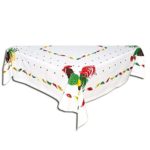 Rooster Vintage Reproduction Cotton Tablecloth, 52 inch