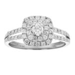 1 CT Diamond Wedding Engagement Ring 14K White Gold