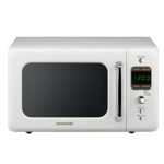 Daewoo KOR-7LREW Retro Microwave Oven, 700W, Cream White