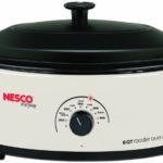 Nesco 4816-14 Roaster Oven with Porcelain Cookwell, 6-Quart, White