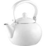 Calypso Basics by Reston Lloyd Enamel-on-Steel Teakettle, 2-Quart, White
