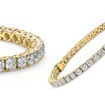 Cate & Chloe Olivia 18k Tennis Bracelet, Womens 18k Gold Plated Tennis Bracelet w/Cubic Zirconia Crystals, 7.5″ Sparkling Stone Bracelet for Women, CZ Bracelets MSRP – $170