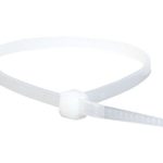 Monoprice Cable Tie 8 inch 40LBS, 100pcs/Pack – White