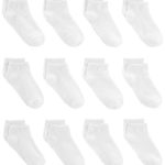 Simple Joys by Carter’s Baby Toddler 12-Pack Sock Ankle, White, 4T/5T