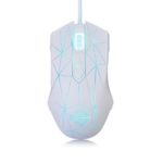 Ajazz AJ52 Watcher RGB Gaming Mouse, Programmable 7 Buttons, Ergonomic LED Backlit USB Gamer Mice Computer Laptop PC, for Windows Mac OS Linux, Star White