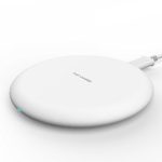 Wireless Charger,Portable 10W Fast Wireless Charging Pad for Apple iPhone X/8/8 Plus,Samsung Galaxy S9/S9 Plus/S8/S8 Plus/S7/S7 Edge/S6/S6 Edge,Nexus 7/6/5 Lumia and Qi-Compatible Devices (White)