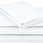 AmazonBasics Microfiber Sheet Set – Queen, Bright White